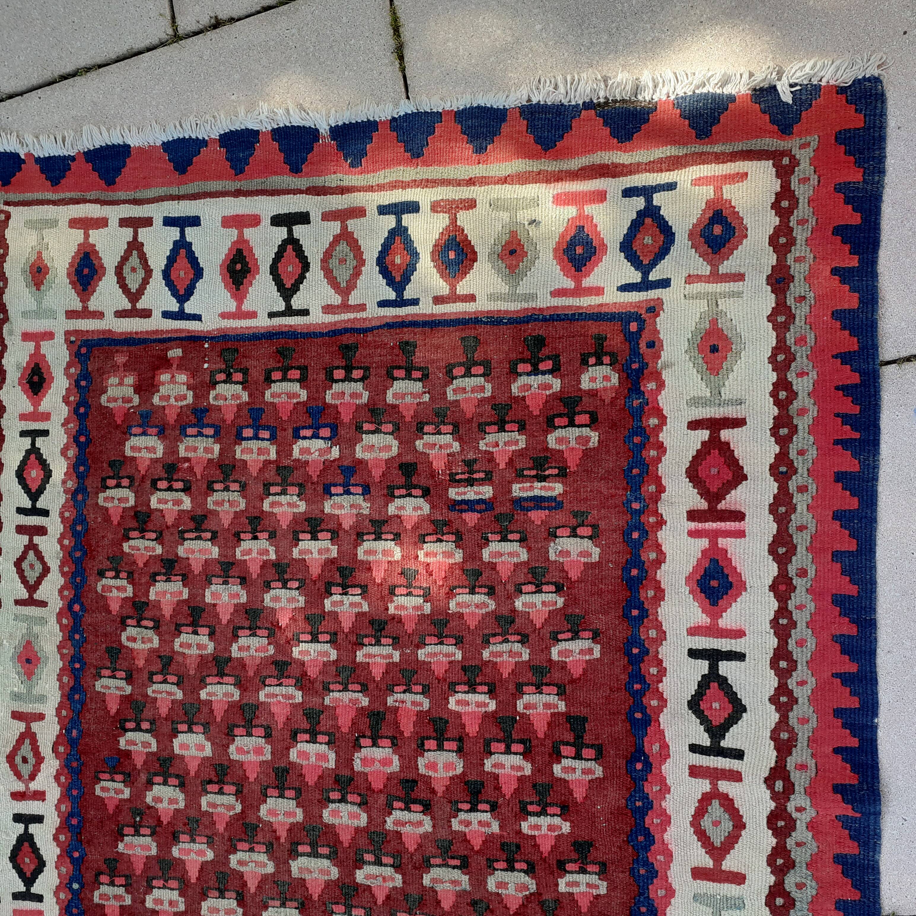 Carpet old Kilim.Handmade.