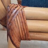 Rattan armchair and canning