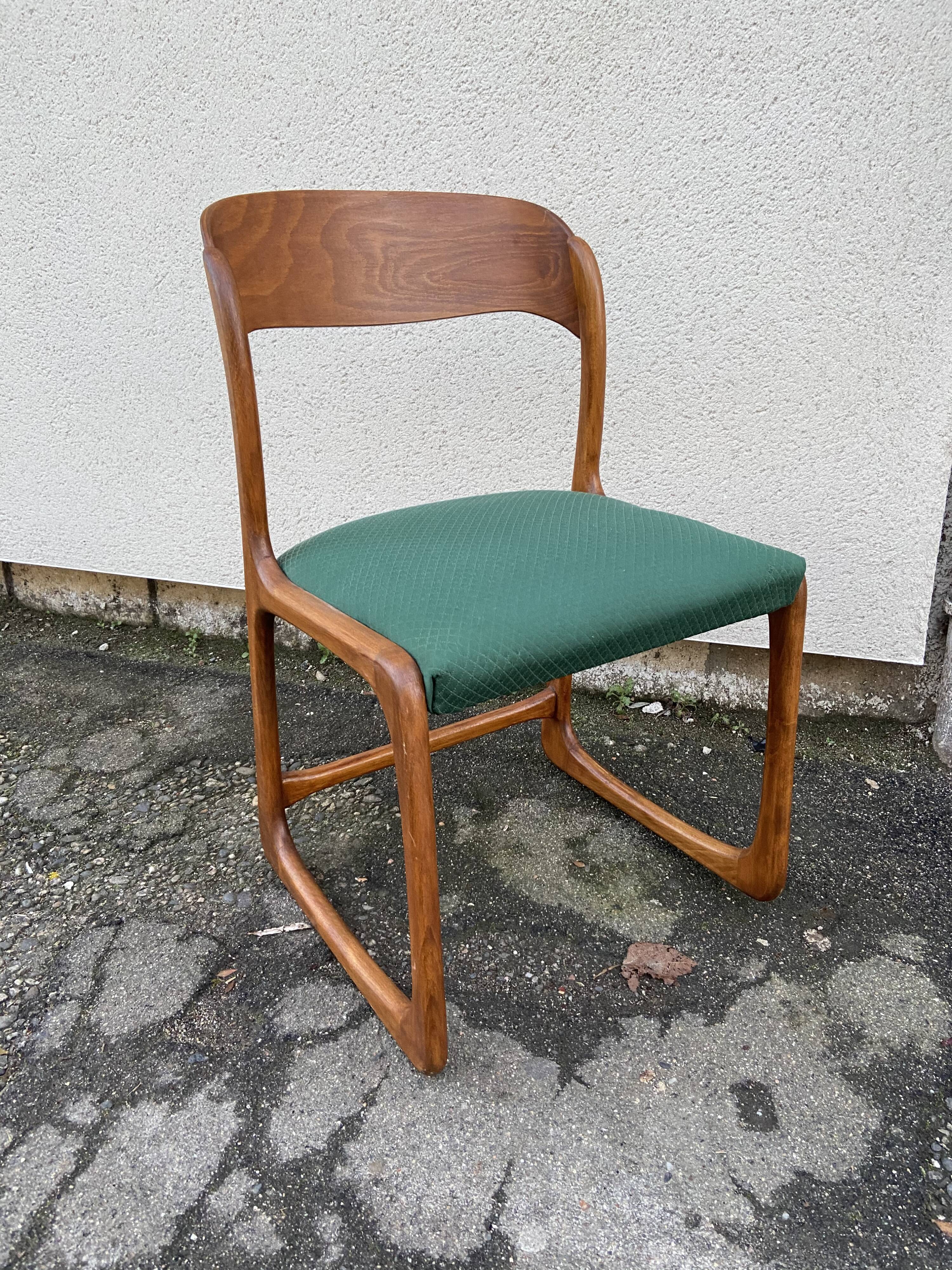 Series of 4 chairs Baumann 60s