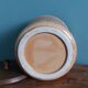 Pot couvert poubelle de table en céramique et bois