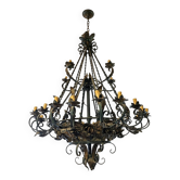 Lustre en fer forgé ( grand modèle) 170 × 120 cm