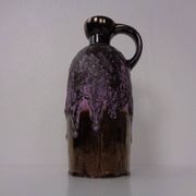 Purple & Gold Lava 321/3 Ceramic Vase from Ruscha, 1960s