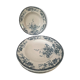 Set of 5 hollow plates Longwy art nouveau