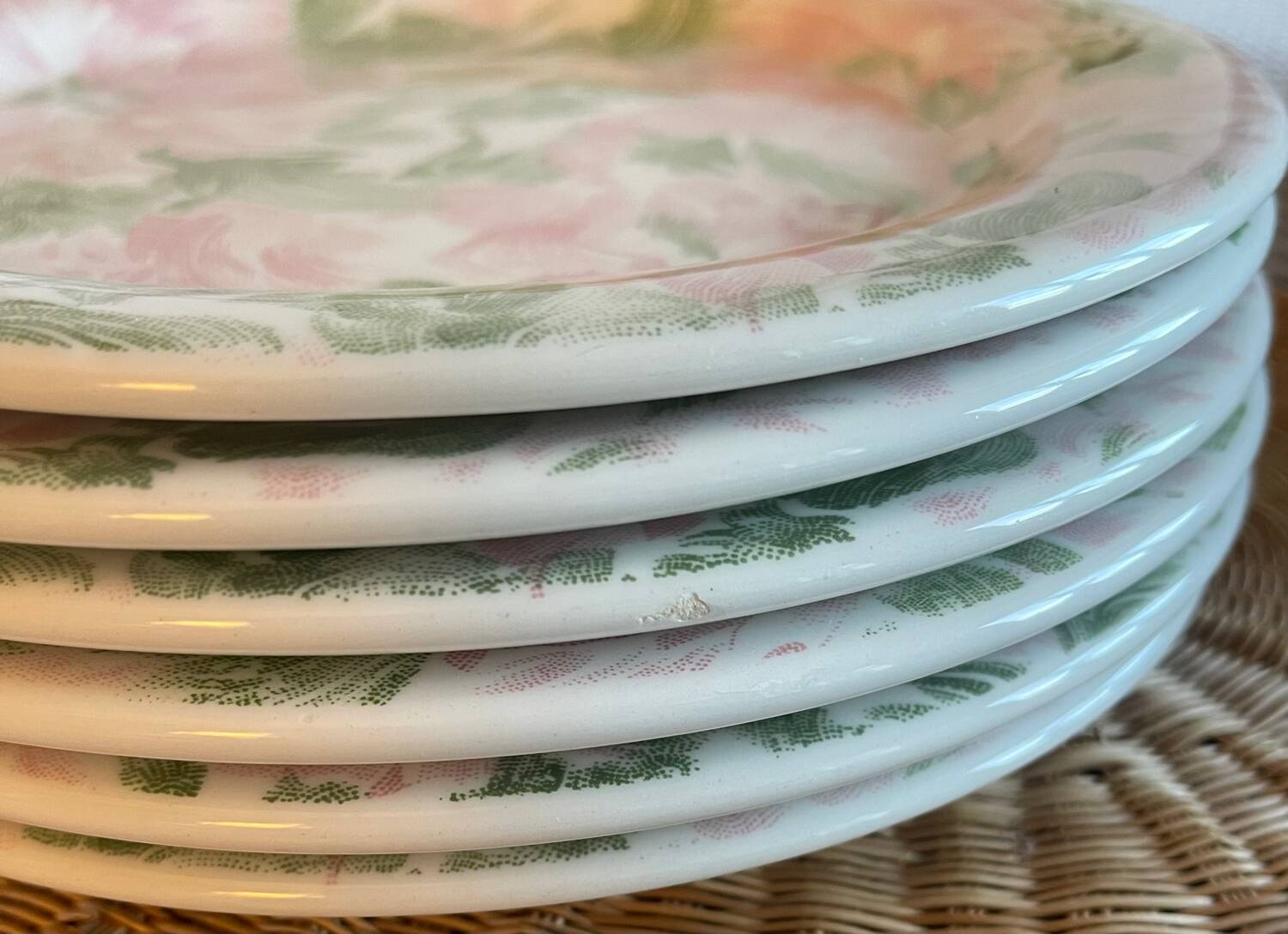 6 Quadrifoglio dessert plates.