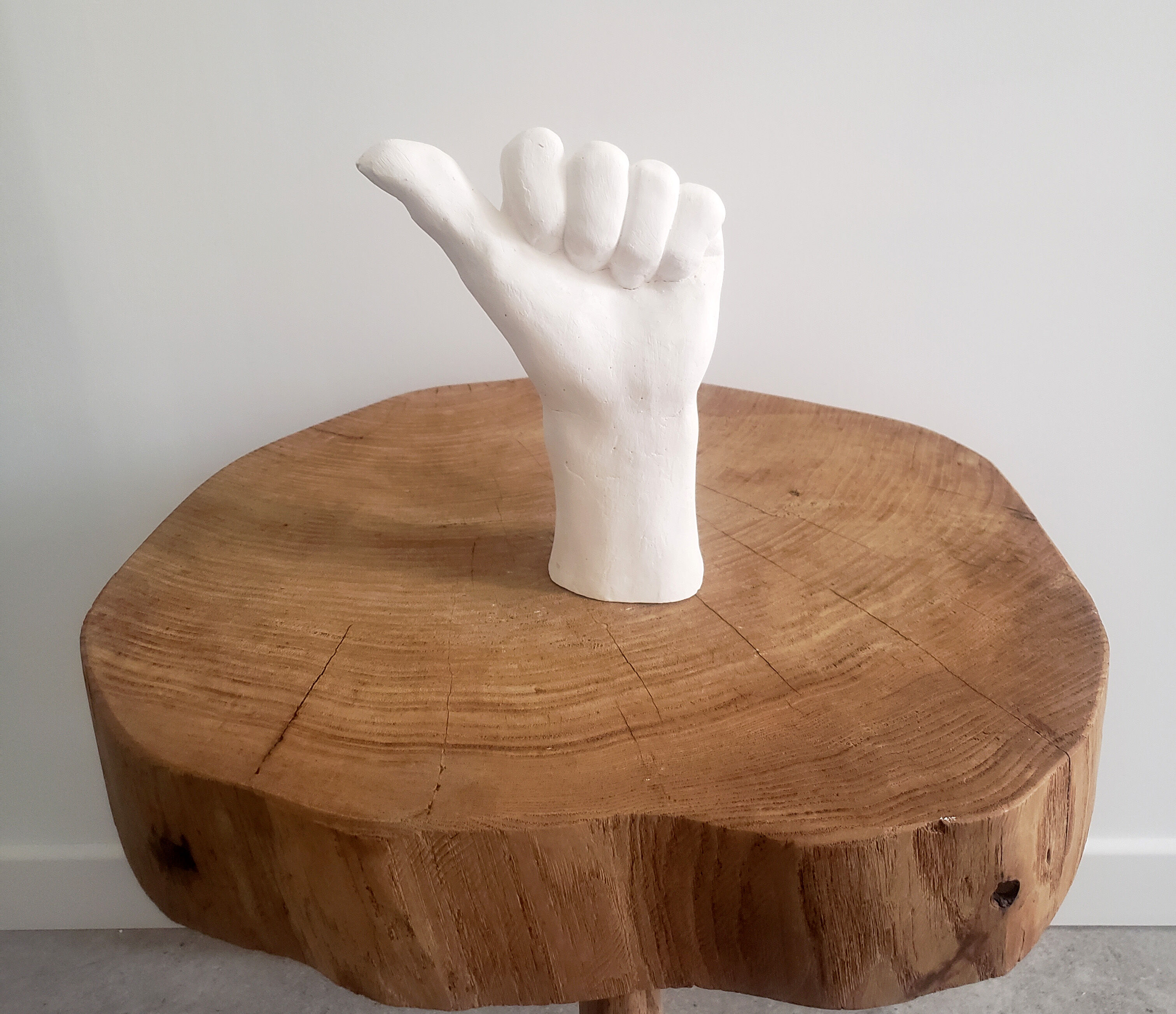 Plaster hand
