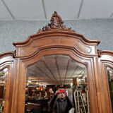 Louis XV Rocaille walnut cabinet stamped Gianinetto circa 1880