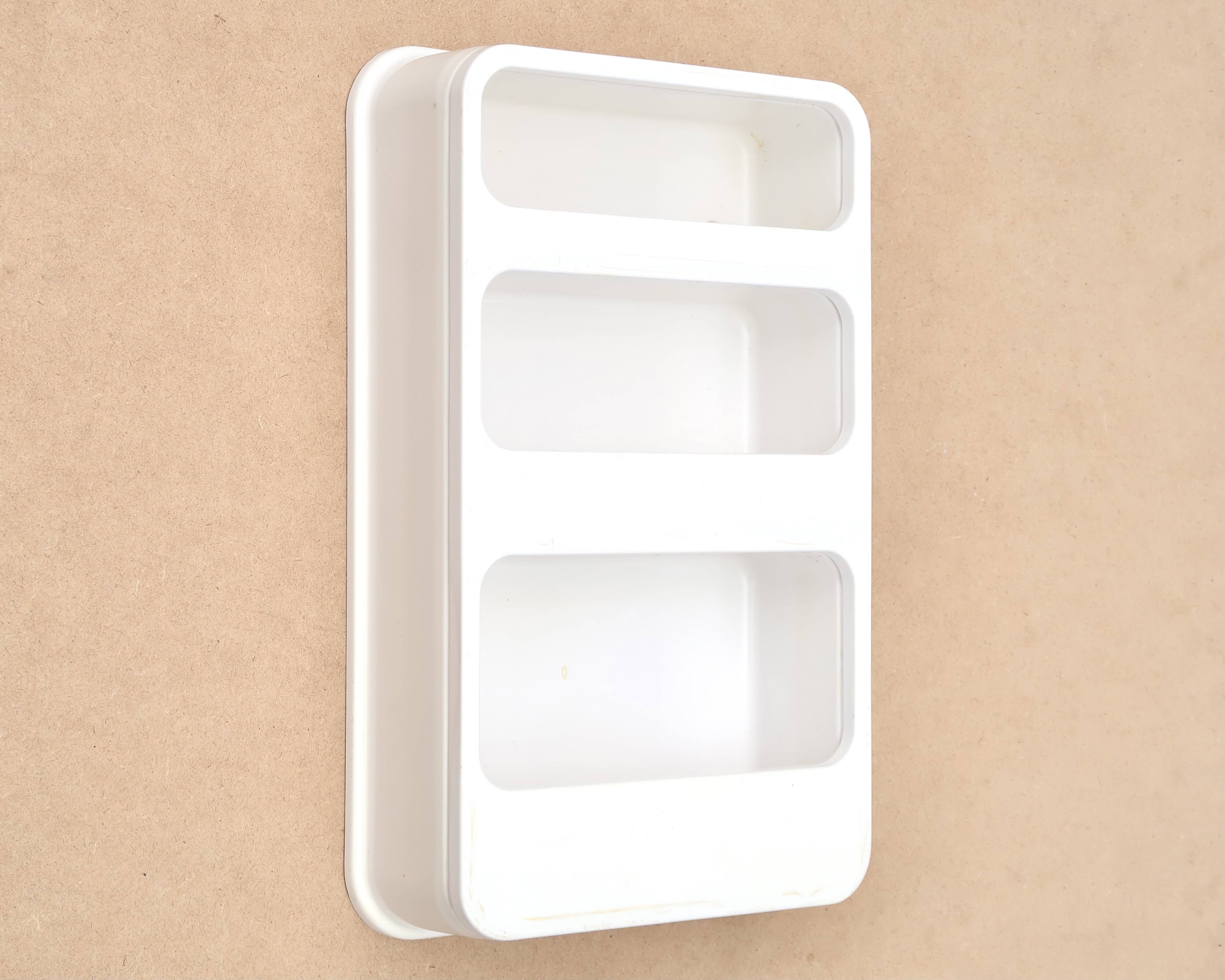 White plastic wall shelf by Jean Lin Viaud, 1970s