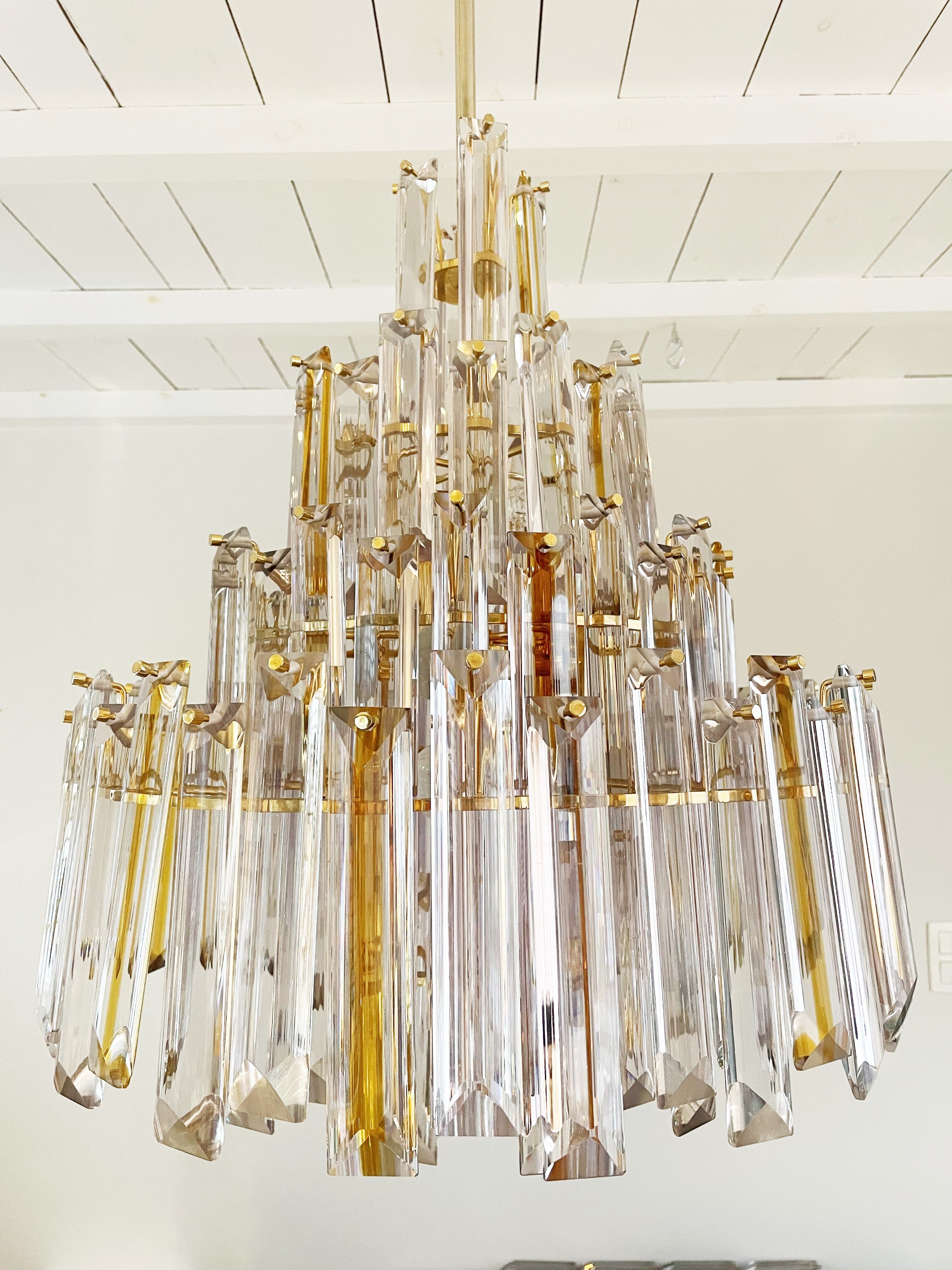 Vintage Paolo Venini chandelier, 1970s