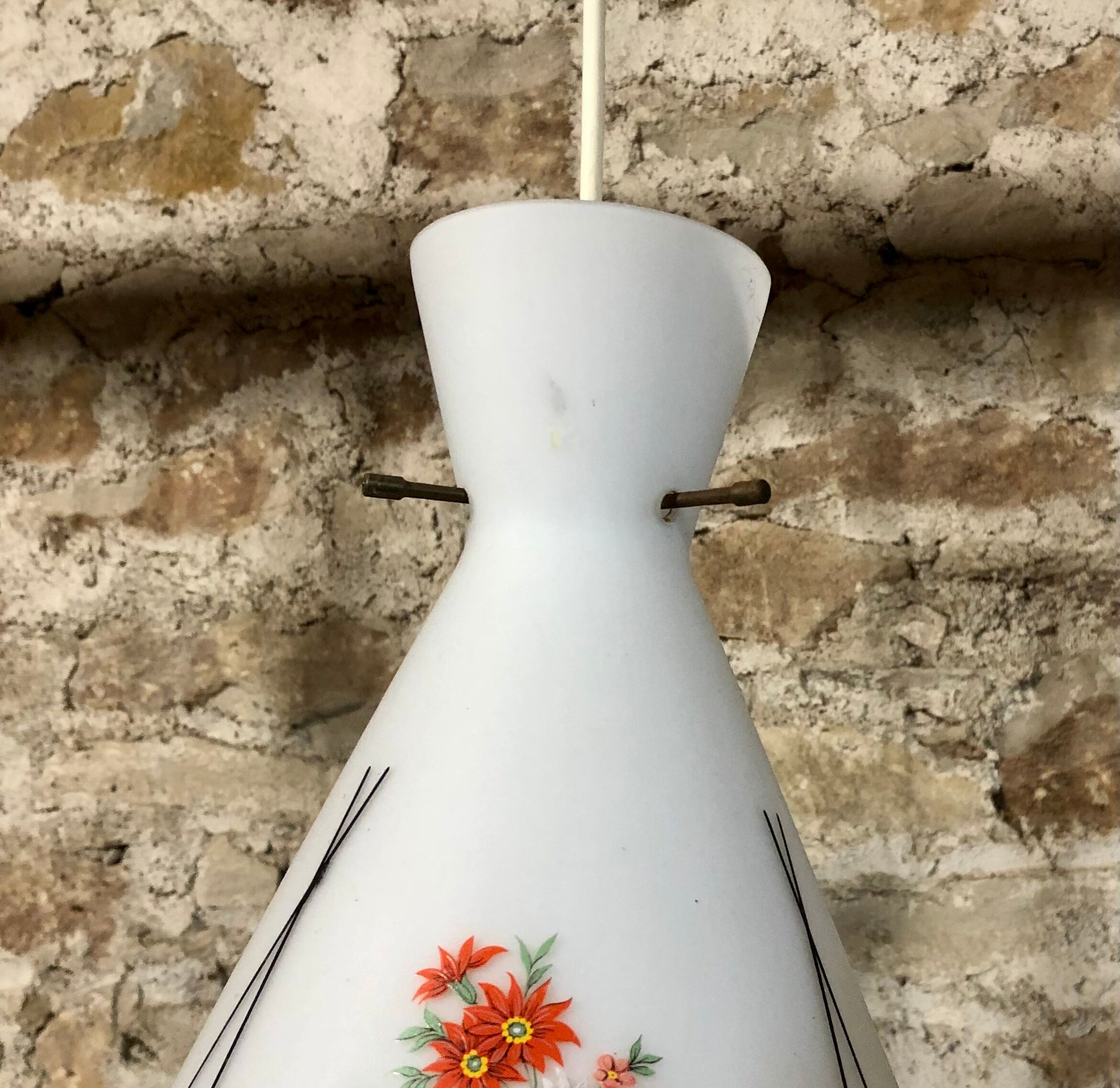 Vintage opaline lamp