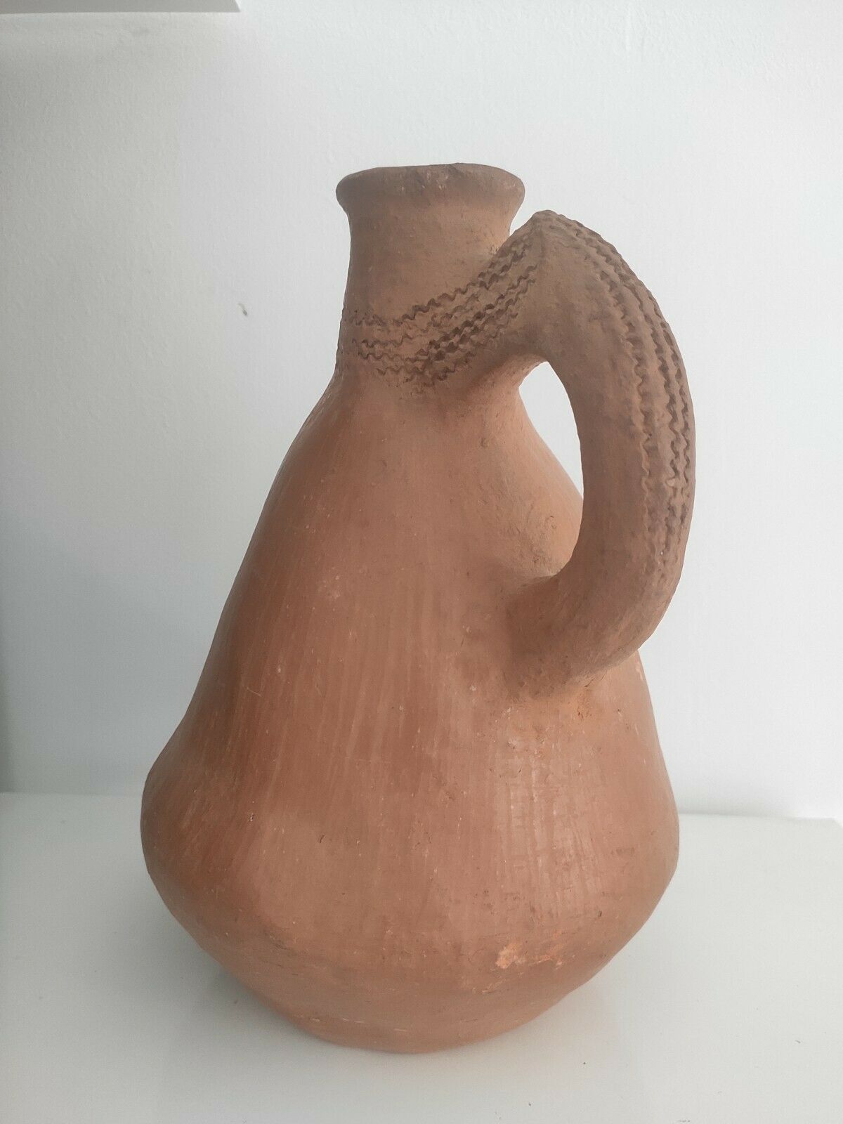 Homemade terracotta vase