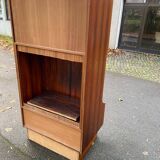 Scandinavian teak wardrobe, circa 1950, 91x65x183cm