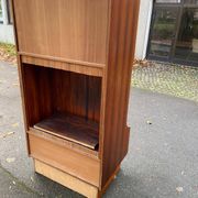 Scandinavian teak wardrobe, circa 1950, 91x65x183cm