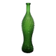 Empoli bottle vintage carafe in green diamond point glass Italy