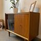 Small vintage 1960s display cabinet/TV unit