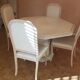 Octagonal table 140 cream ivory marble
