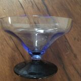 Five vintage cuts with blue glass