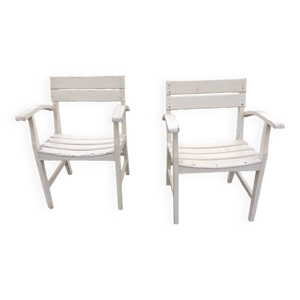 Paire de fauteuils en