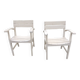 Pair of wooden armchairs