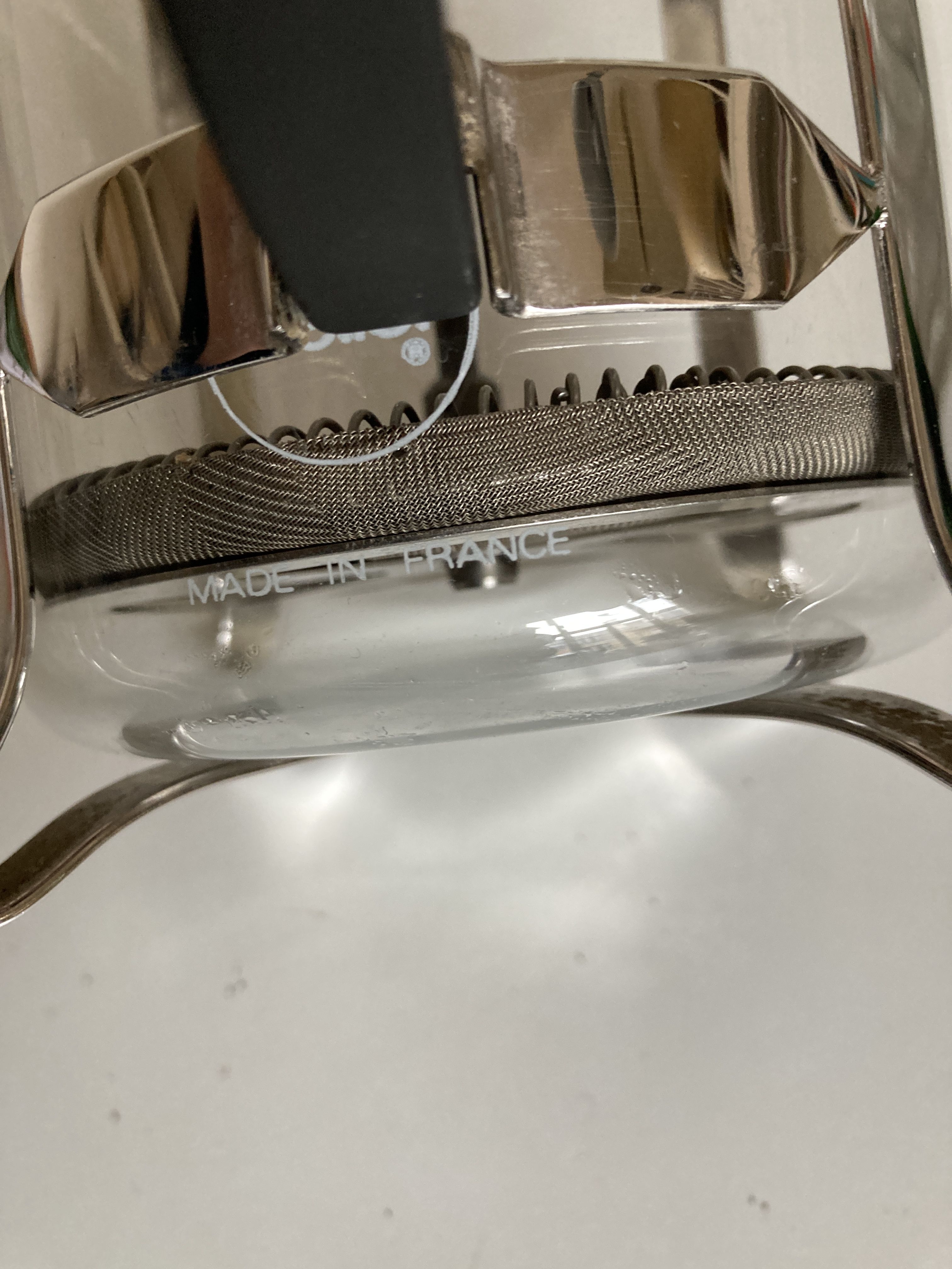 Melior 1970 French press XXL piston coffee maker silver metal