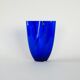Vase danois en verre bleu cobalt par Royal Copenhagen, années 1980