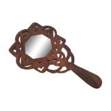 Opened wood mirror 16x29cm