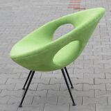 Beautiful and very rare pair of armchairs egg 50 60 year tear