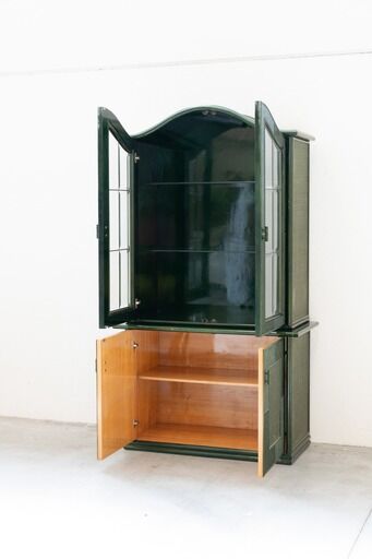 Bamboo and glass display from the 70s 80s