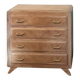 Vintage oak commode with tapered legs.