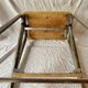 Old wooden workshop stepladder - seat height: 85 cm