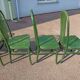 Lot de 6 chaises de bistrot baumann eden terrasse verte bois - vintage
