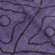 7x9 modern vintage purple  hemp area rug,