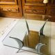 Vintage coffee table "shark fins"
