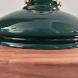 Green opaline wall light