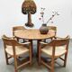 Vintage dining set table and chairs Rainer Daumiller