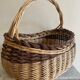 Panier osier bicolore