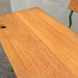 vintage school desk bench