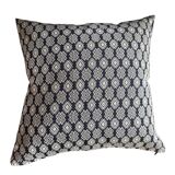 Navy blue and beige Kachin cushion cover (RIDA)