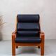 Vintage Teak Armchair High-Back Mid Century Danish