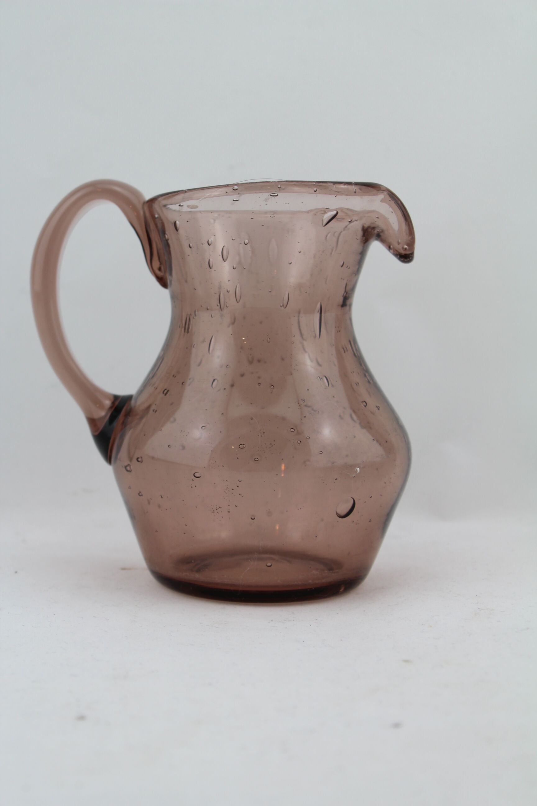 Pitcher rose Biot bubble glass