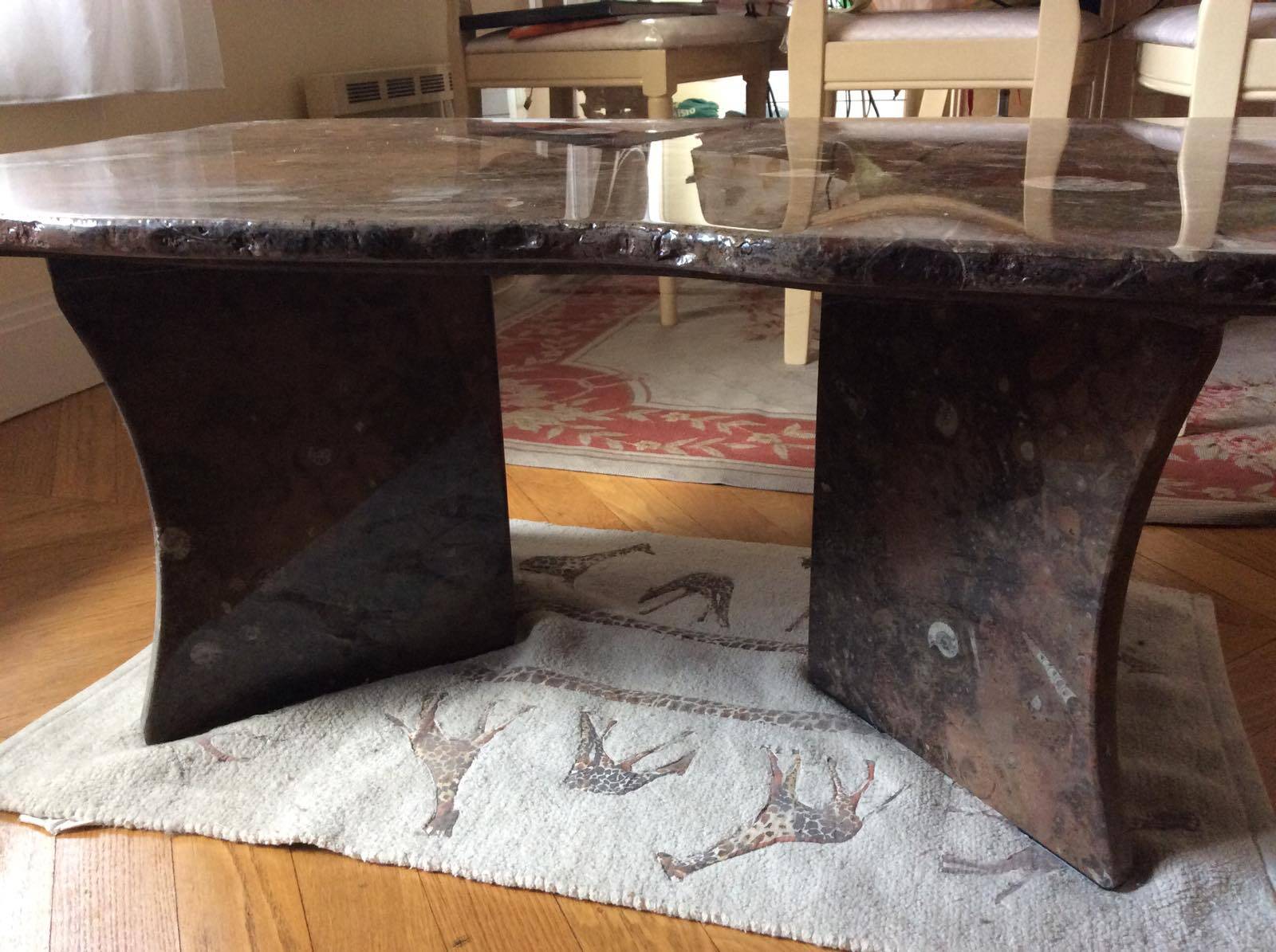 Table Basse avec Fossiles