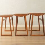 Classic nesting tables from the 1960s, teak, set of 3, Denmark