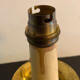 Brass lamp foot and glass