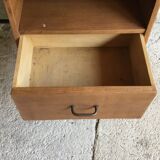 Modernist office with caisson, metal tubular structure, 1950