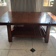 Large coffee table Roche Bobois "The Tea Route" – solid wood –
