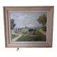 Tableau ancien 1950 la traite des vaches signee R Sarot