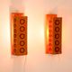 Mid-century modern pine wall sconces from Vemdalia, Sweden, 1975, set of 2