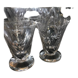 Product BHV Series of 8 glasses bistrot mid-XXth