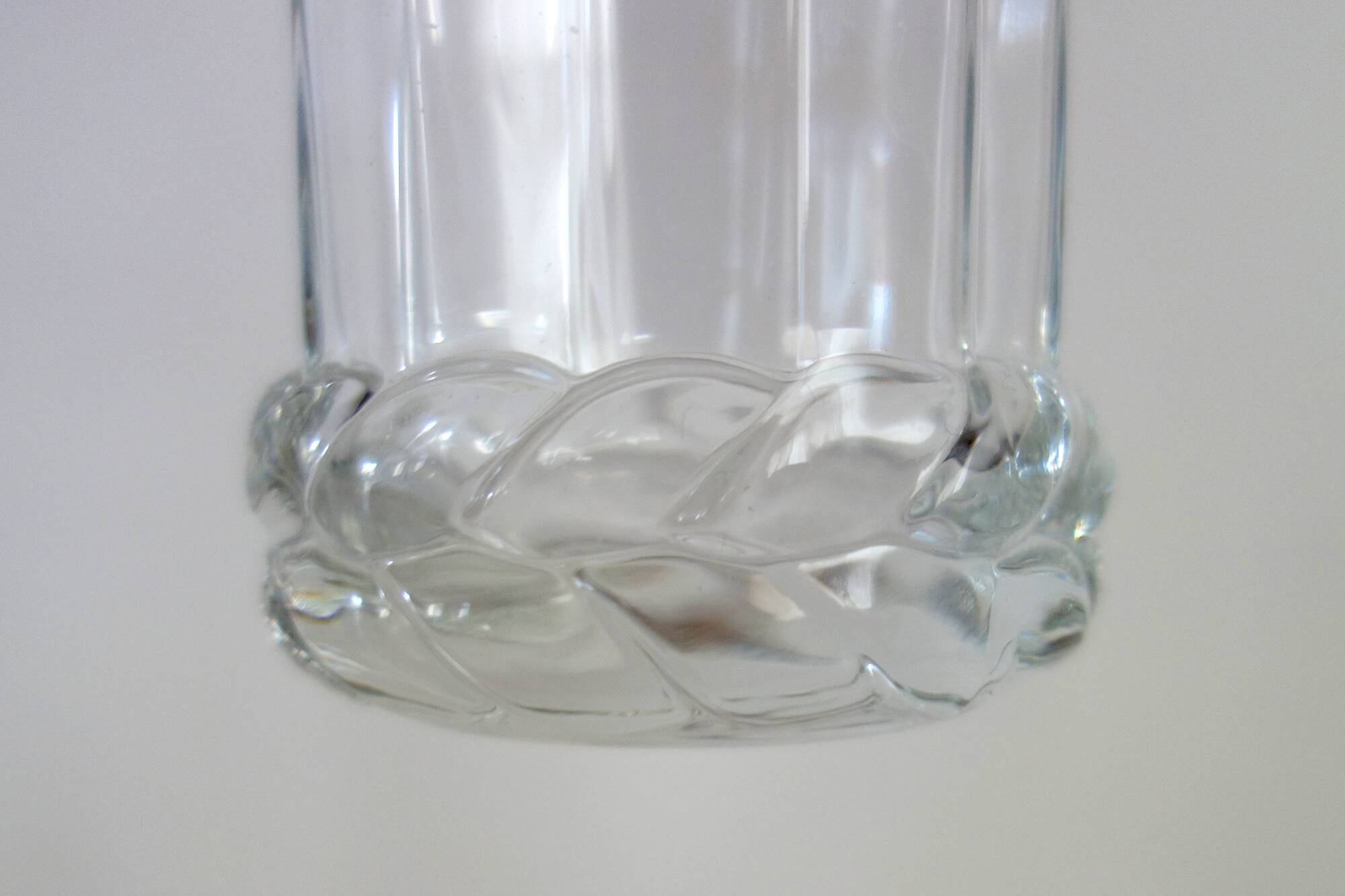 Set of 6 original big-footed glasses from the 70s