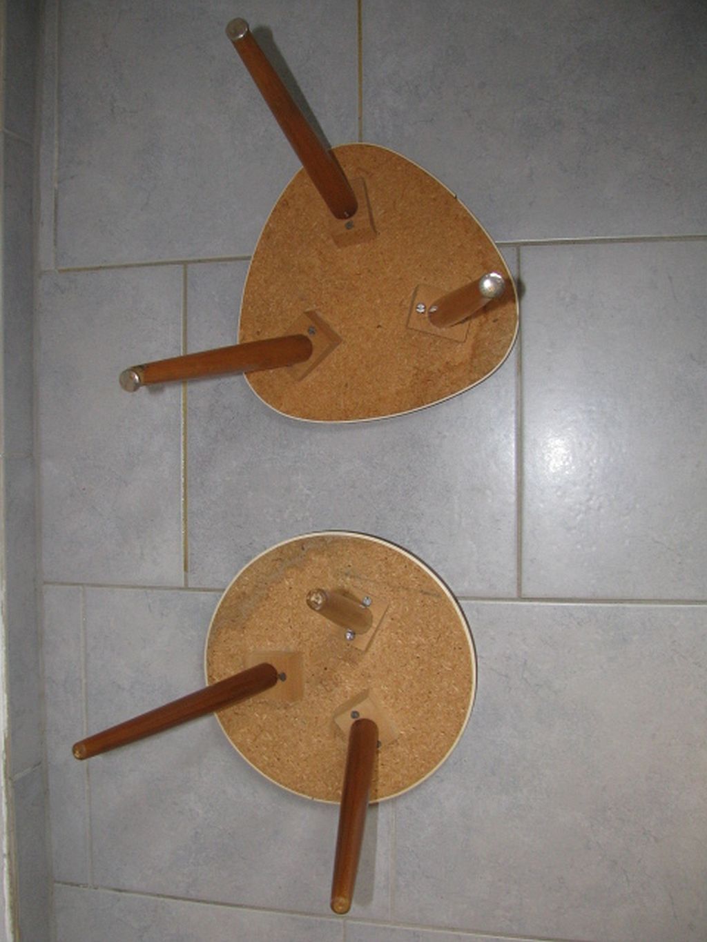 Ensemble de 2 tabourets de fleur