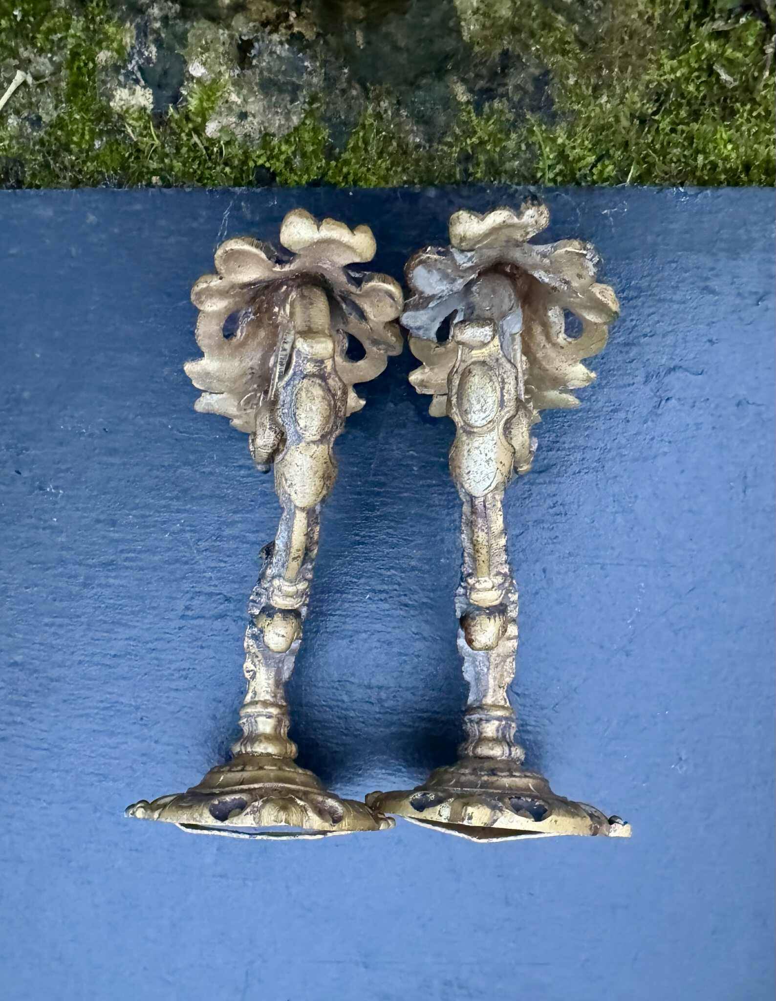 Paire de patères en laiton époque Napoléon III